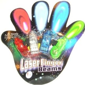 40 Laser Finger Beams Bright LED finger lights for raves or other party occasions